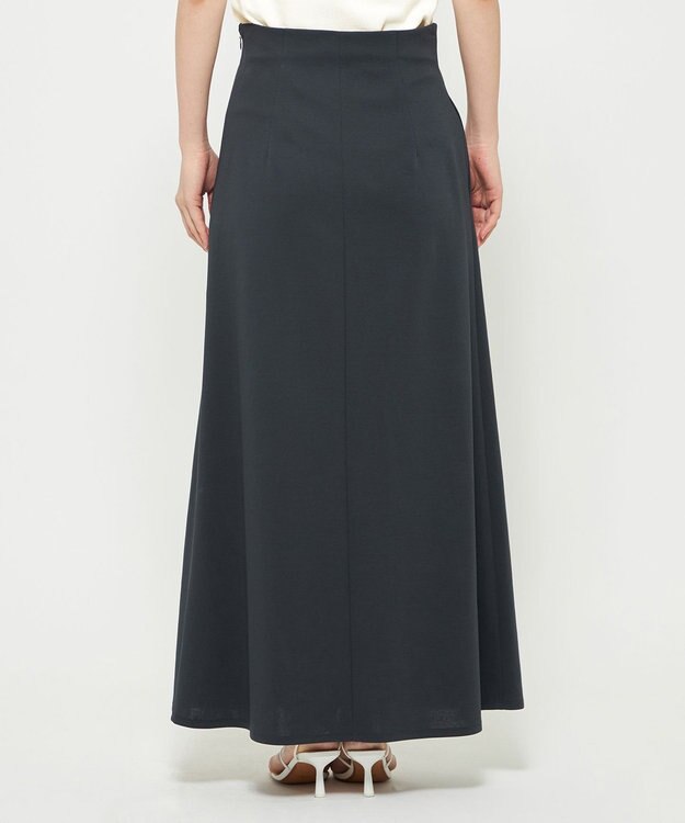 uncrave ダブルフェイスジャージー フレアスカート スレート