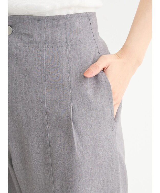 Green Parks ・ＥＬＥＮＣＡＲＥ　ＤＵＥ　センターシームタックパンツ Gray