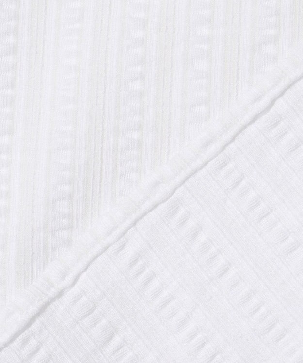 JOSEPH ABBOUD 【ストレッチ/イージーケア】コンパクトジャージーサッカーシャツ ホワイト系1