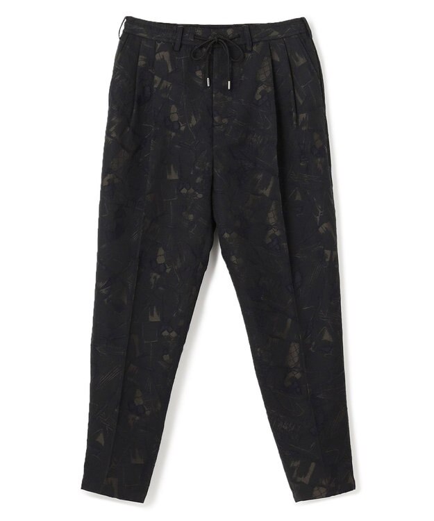 JOSEPH HOMME 【新柄】モロッカンジャガード ドロスト付ワイドテーパードパンツ/ ORIGIN CONVERTIBLE ブラック系5