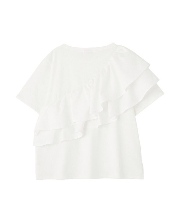 earth music&ecology 【接触冷感】フリルプルオーバー Off White