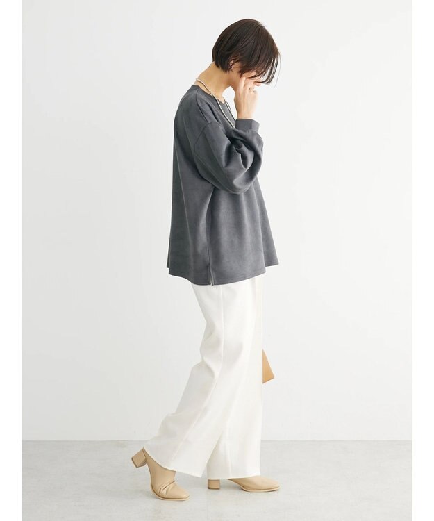 Green Parks ・ＳＵＧＡＲ　ＳＰＯＯＮスウェードポンチプルオーバー Charcoal Gray