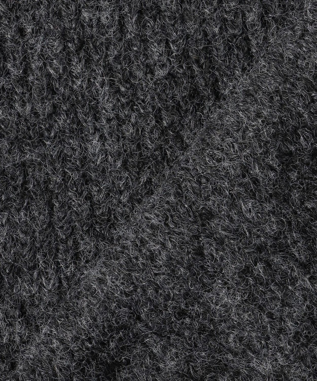 Feroux ニット×ティアードレース スカート グレー系