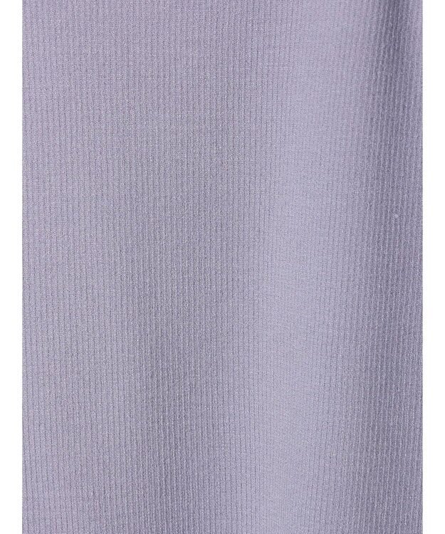 earth music&ecology 肩リボンニットプルオーバー Grayish Blue