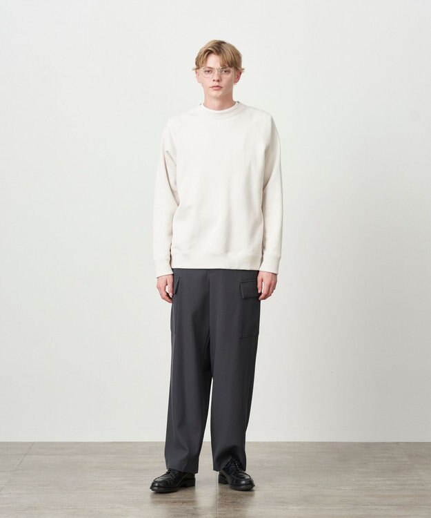 ATON ZERO TSURI URAKE | クルーネック スウェットシャツ - UNISEX WARM WHITE