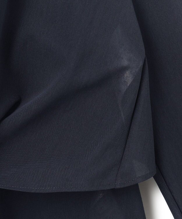 ICB 【洗える・接触冷感・UVケア】３WAYセットブラウス ネイビー系