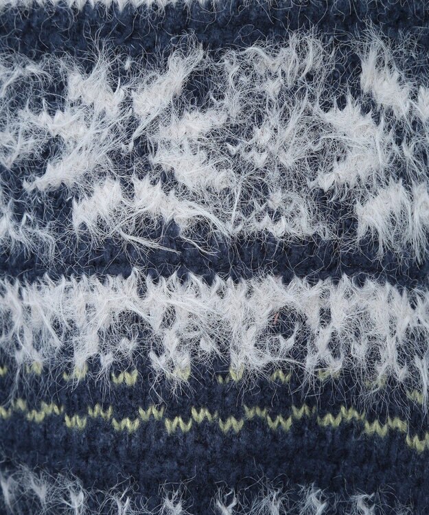 earth music&ecology フェザーヤーンノルディックプルオーバー Navy