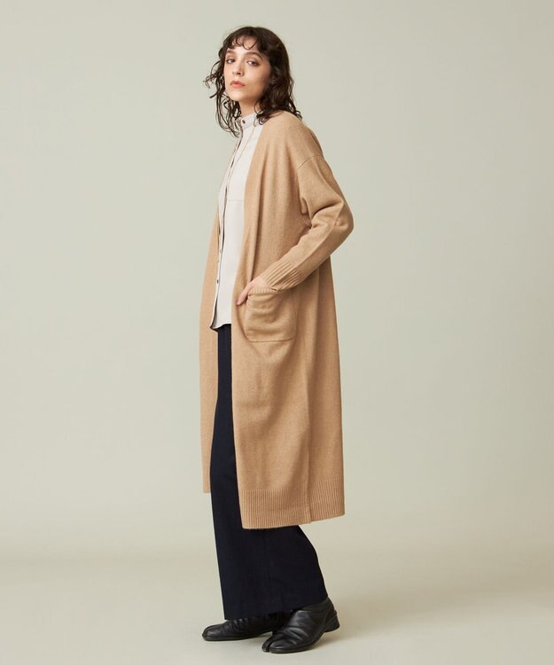 J.PRESS YORK STREET 【WOMEN】FOXMIX ニットカーディガン ベージュ系