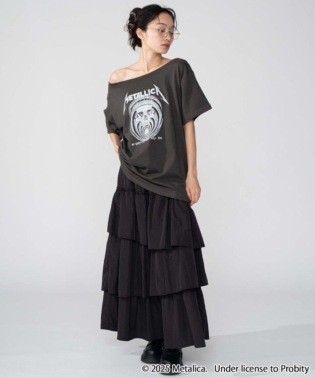 WEGO 別注MetallicaオフショルビッグT 柄3