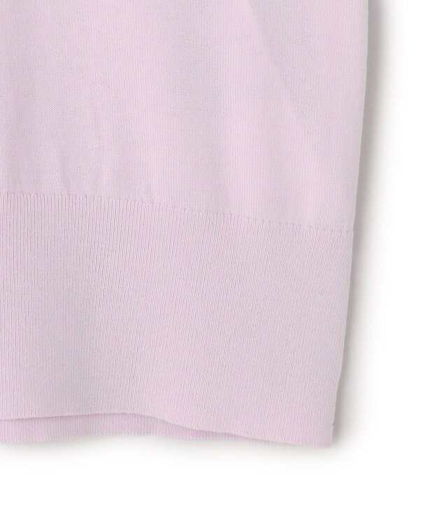 BEIGE， JULIE / コットンシルク 異素材プルオーバーニット Lilac