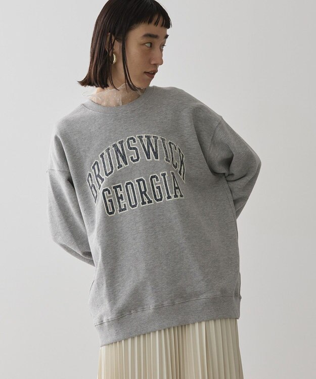 AMERICAN HOLIC ＢＲＵＮＳＷＩＣＫ　ＧＥＯＲＧＩＡ　ＢＩＧスウェット Light Gray Mixture