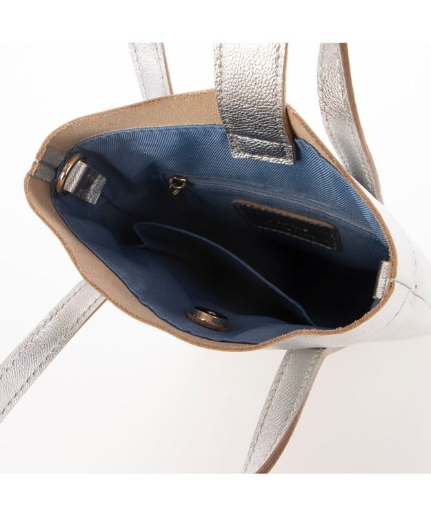 UNBILLION ペルケ perche / ゴートスムース2wayミニショルダー シルバー