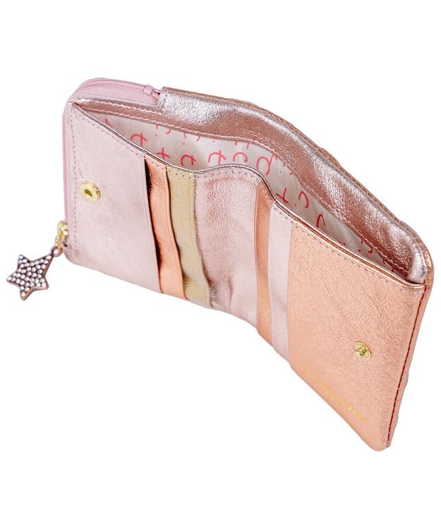 tsumori chisato CARRY 新マルチドット 折り財布 2つ折り ミニ財布【キラキラでかわいい！本革のやわらかな風合い】 ピンク