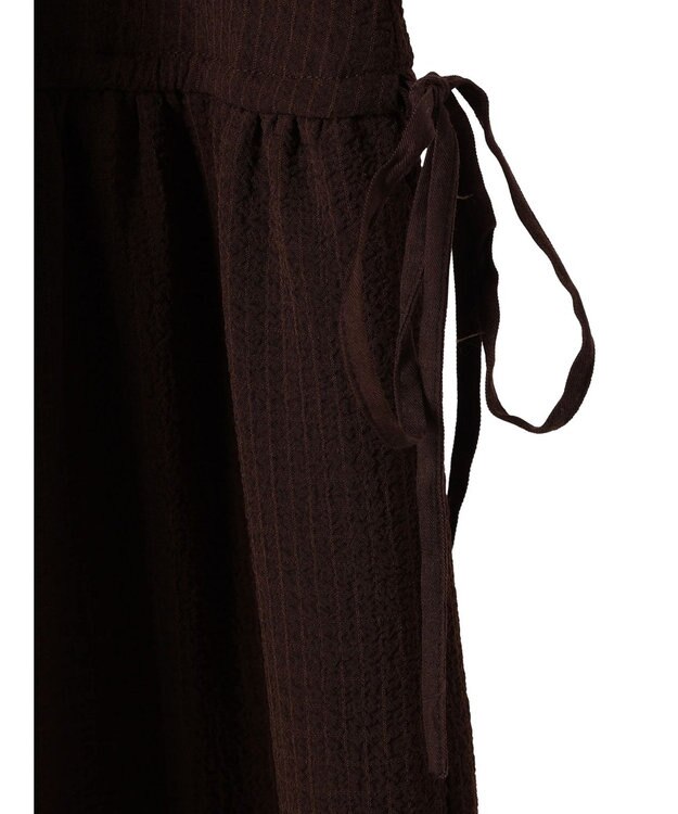 Green Parks ■ＥＳＣＡＲ　ドロストギャザーワンピース Black