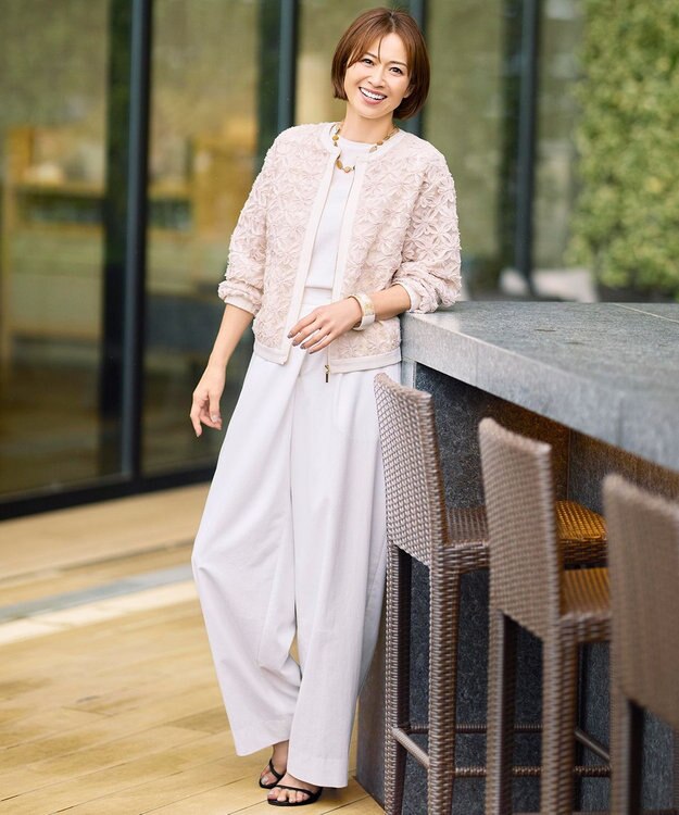 自由区 S 【SHIHOさん着用・機能性抜群・旬シルエット】ファンクショナルブロード カーブパンツ オフ