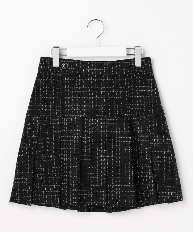 Feroux プリーツミニ スカート ブラック系1