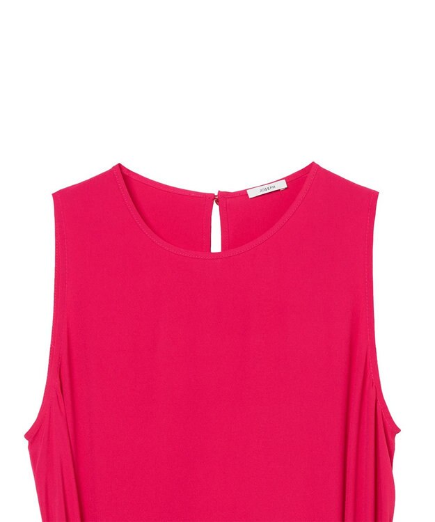 JOSEPH シルクブレンドクレープ　ドレス Fuchsia