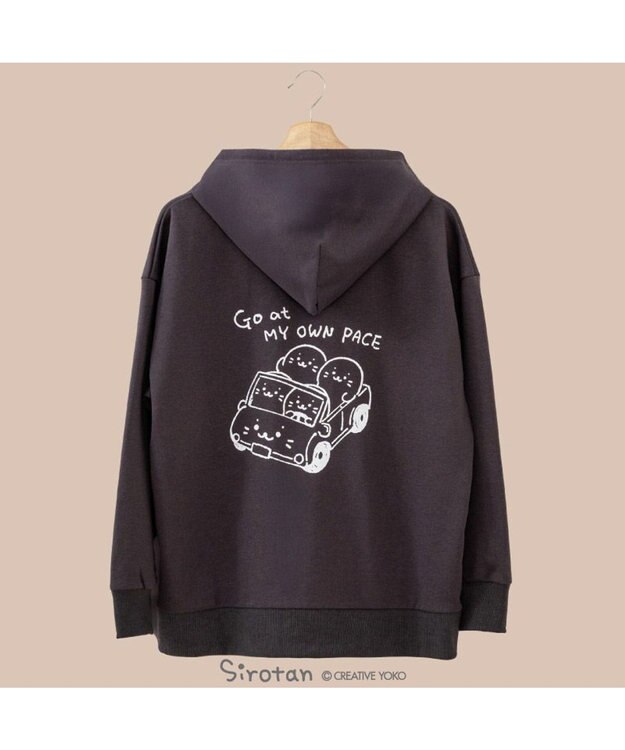 Mother garden しろたん  ジップパーカー 《くるま》 ユニセックス ダークブラウン