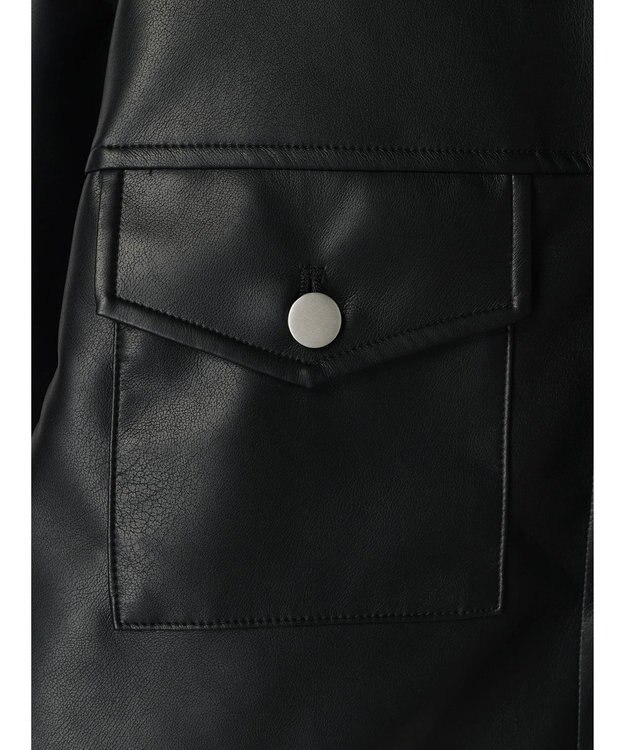 Green Parks ・ＥＬＥＮＣＡＲＥ　ＤＵＥ　合皮Ｇジャン Black