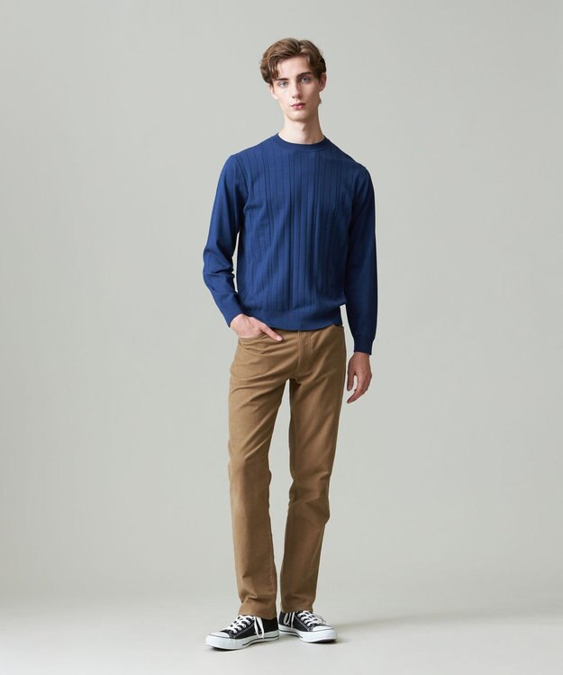 J.PRESS MEN ハイパワーストレッチ 5ポケットパンツ ベージュ系