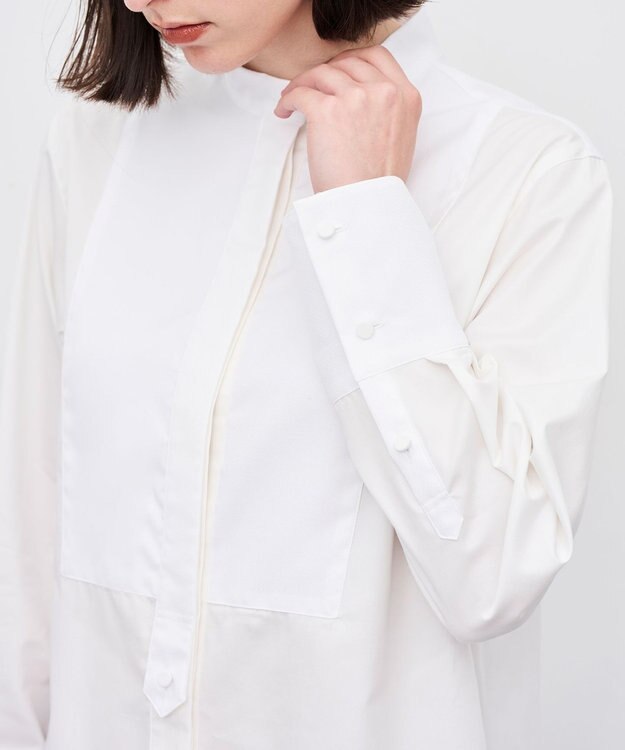 uncrave ブロードクロス ドレスシャツ オフ