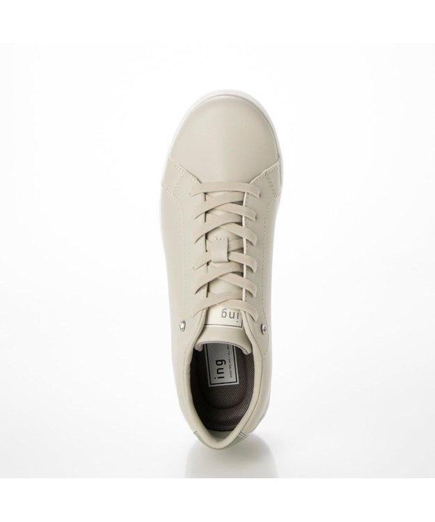 ing <ing>晴雨兼用スポーツスニーカー ライトグレーコンビ