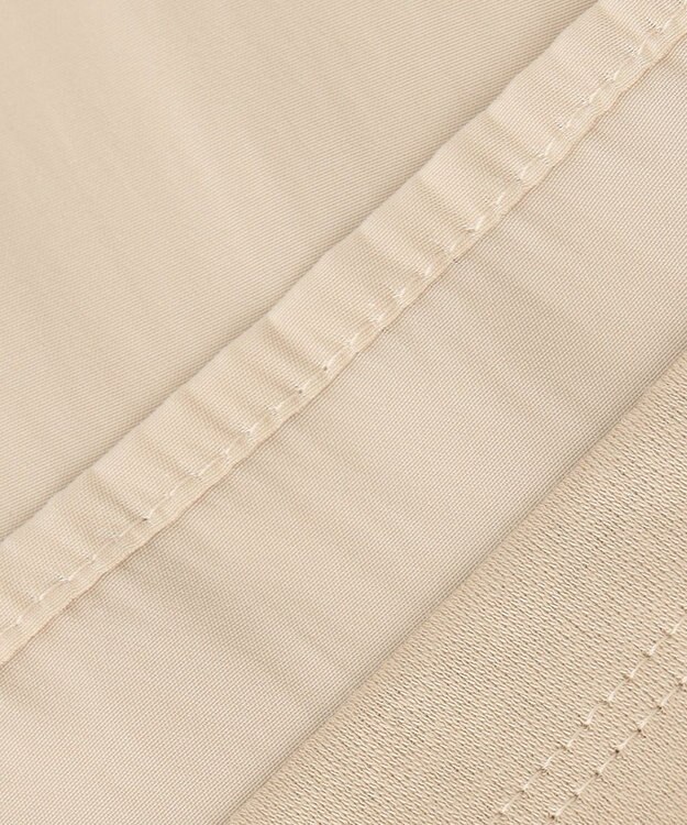 自由区 【セットアップ可/洗える】ブライトサテンライト ジャージーコンビ カットソー ベージュ系