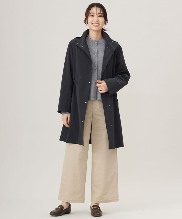 J.PRESS LADIES 【洗える】ハイブリッドAIRDUROY ワイド パンツ ベージュ系