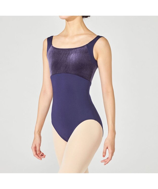 Chacott ノースリーブレオタード ヴァイオレット