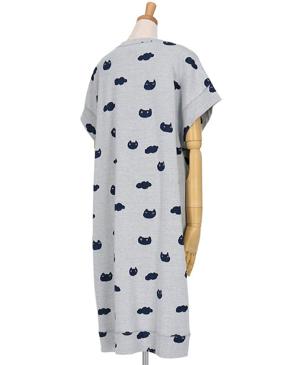 tsumori chisato SLEEP ツモリチサト ワンピース 綿100%(本体) ジャカード 4分袖 ロング丈 レディース UNX105/ワコール アイボリー