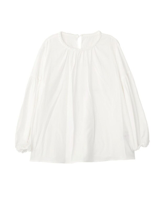 YECCA VECCA ブレードトリミングブラウス White