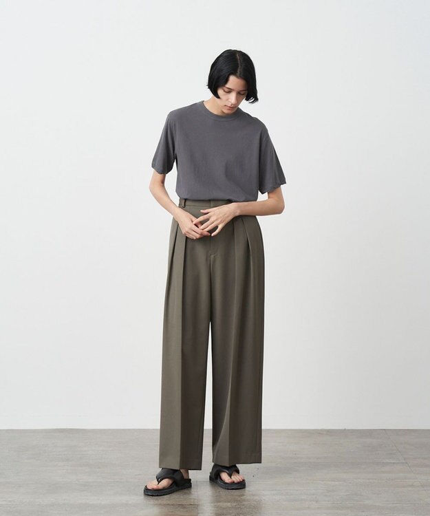 ATON FRESCA SINGLE JERSEY | スタンダードTシャツ CHARCOAL GRAY