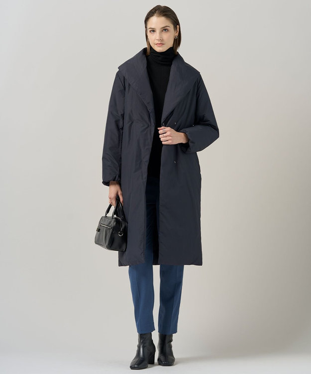 ADSダウン ショールカラーロングコート【iCB】