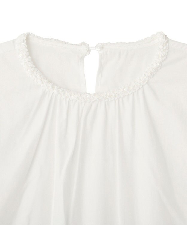 YECCA VECCA ブレードトリミングブラウス White