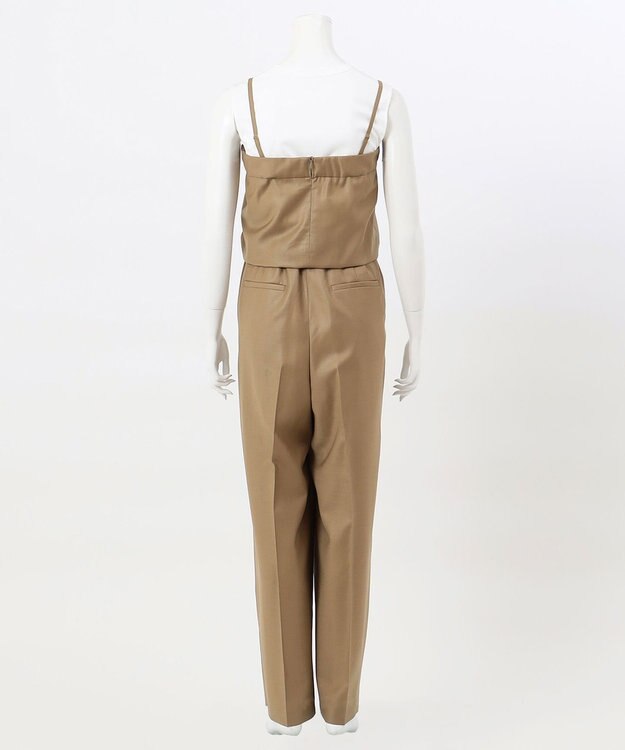 23区 【エステータ】ウールチンツ サロペット カーキ系