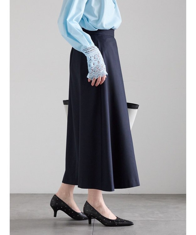 Te chichi アシメタックフレアスカート ネイビー