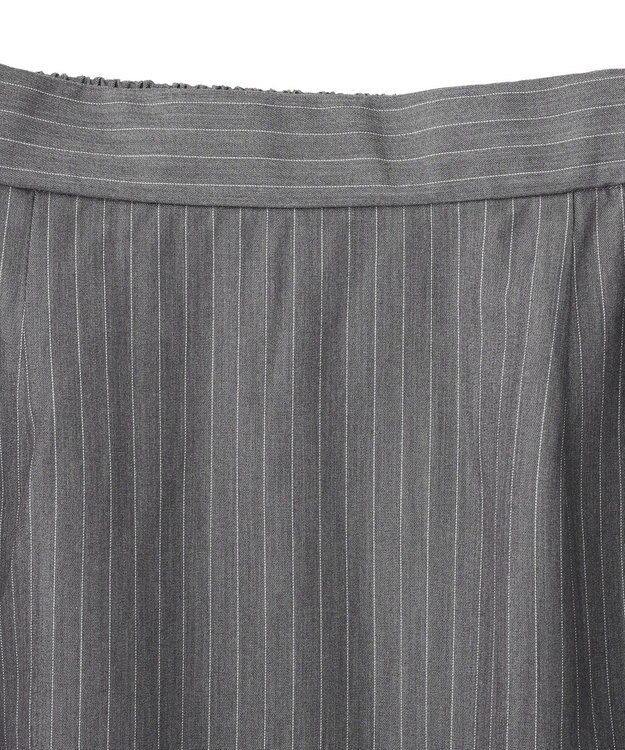 AMERICAN HOLIC 【2点セット・マルチ機能】タイトスカート+ショート丈シャツ Stripe Gray