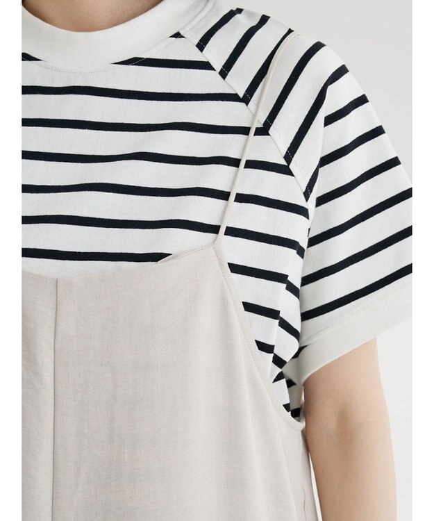 Green Parks 細ひもゆったりサロペット Light Beige