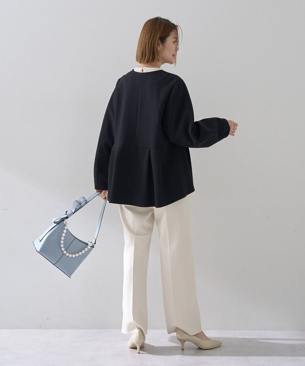 YECCA VECCA ブレードトリミングブラウス White