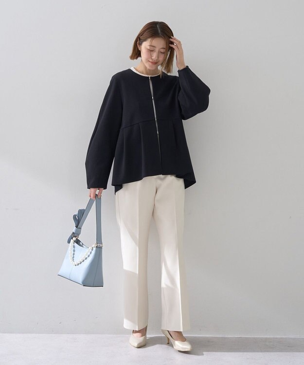 YECCA VECCA ブレードトリミングブラウス White