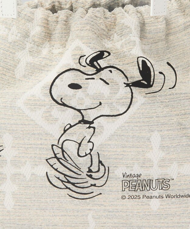 russet 【PEANUTS×russetコラボ第三弾】クリアトート×巾着セットバッグ(CE-1592) Tweed