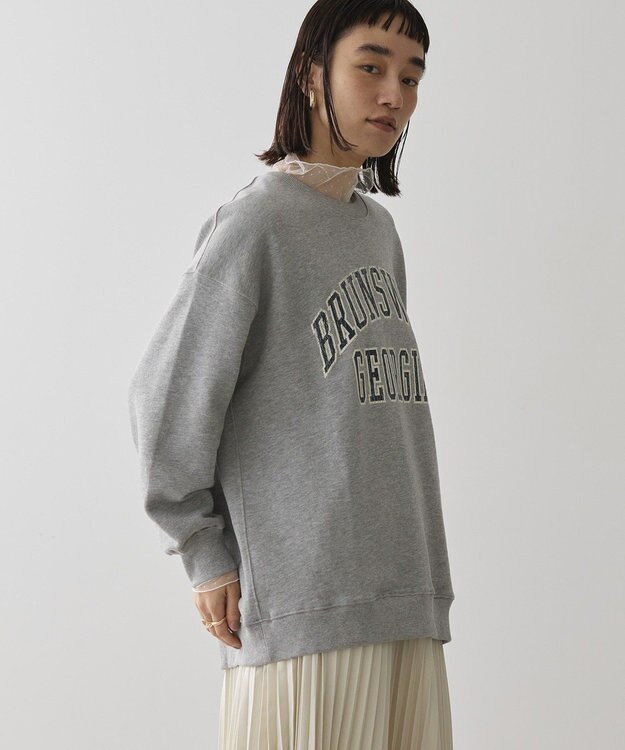 AMERICAN HOLIC ＢＲＵＮＳＷＩＣＫ　ＧＥＯＲＧＩＡ　ＢＩＧスウェット Light Gray Mixture