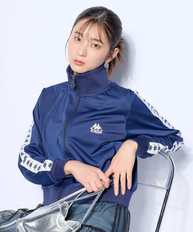 OP／FILA 【Kappa】バンダテープ ジャージトラックジャケット ネイビー