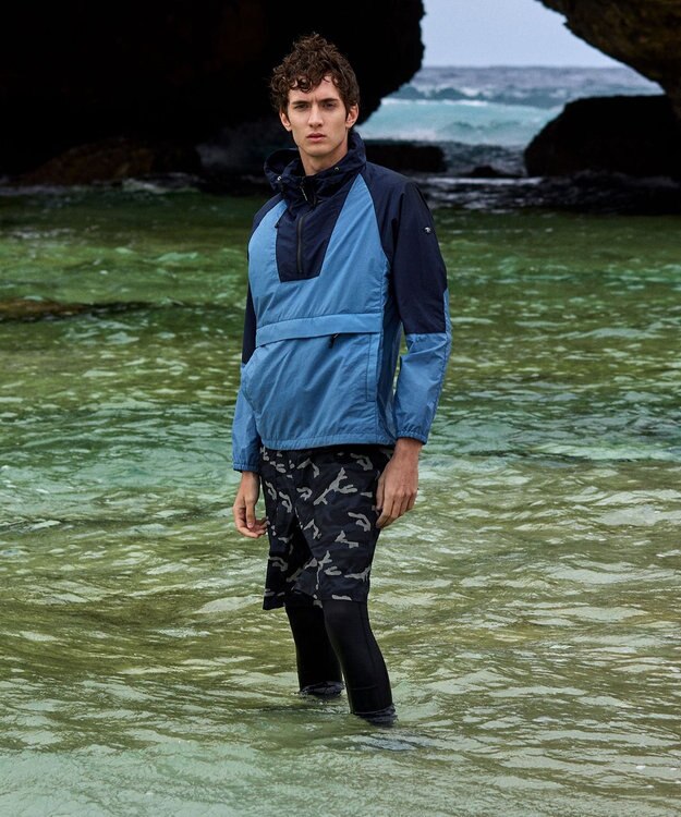 JOSEPH ABBOUD MOUNTAIN 【CREA掲載・ストレッチ/軽量/撥水】 エンボスカモフラージュ ショーツ ネイビー系6