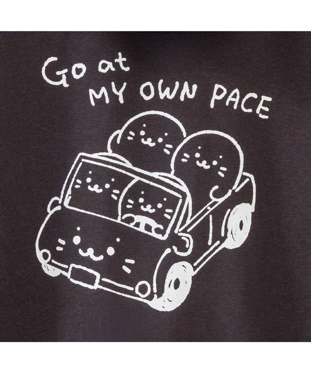 Mother garden しろたん  ジップパーカー 《くるま》 ユニセックス ダークブラウン