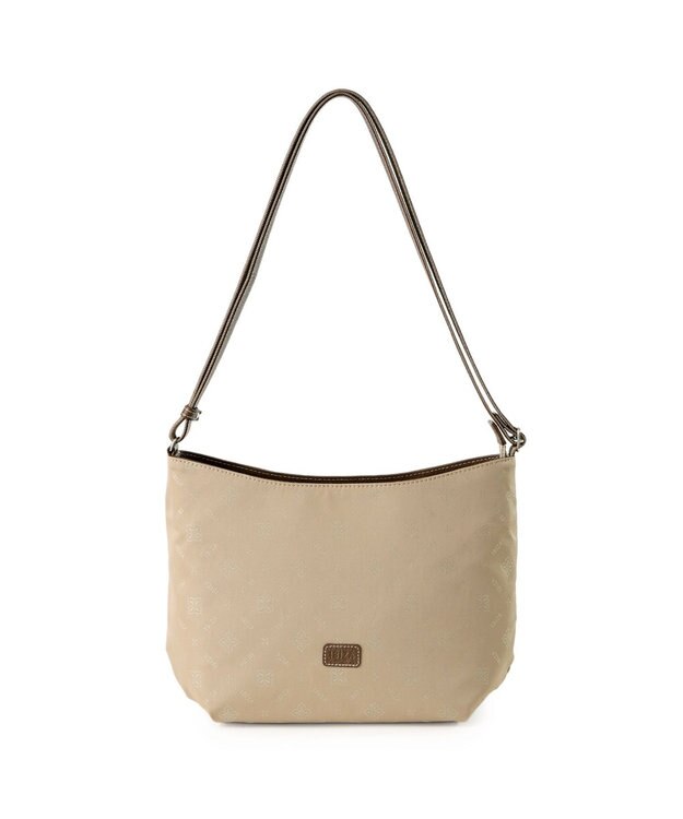 IBIZA モノグラムナイロン　ショルダーバッグ シャンパンゴールド