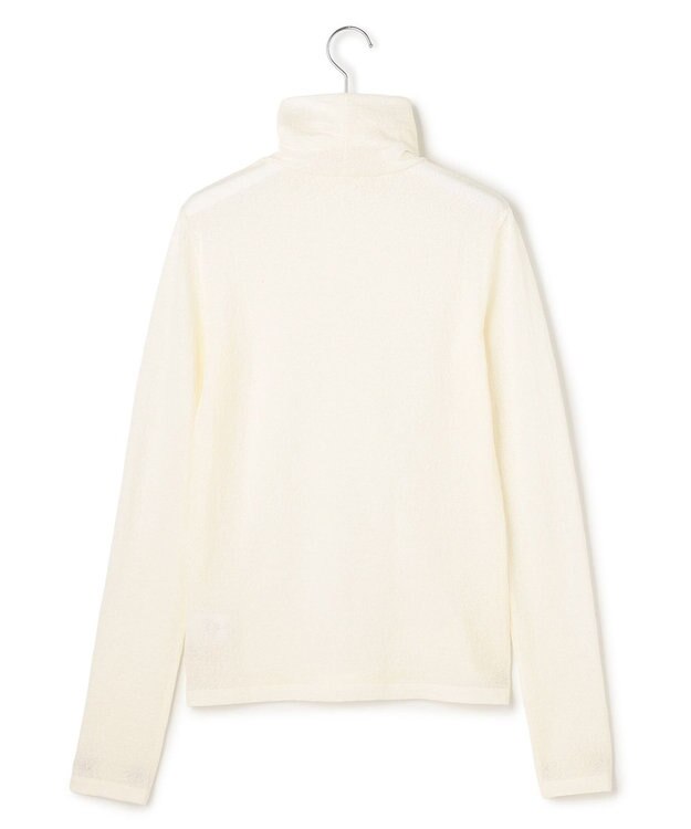 ICB 【先行予約・WEB限定】 コットンレーシージャガード ハイネックカットソー オフホワイト