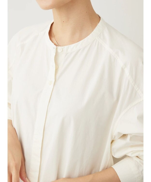 AMERICAN HOLIC バンドカラーシャツワンピース Ivory