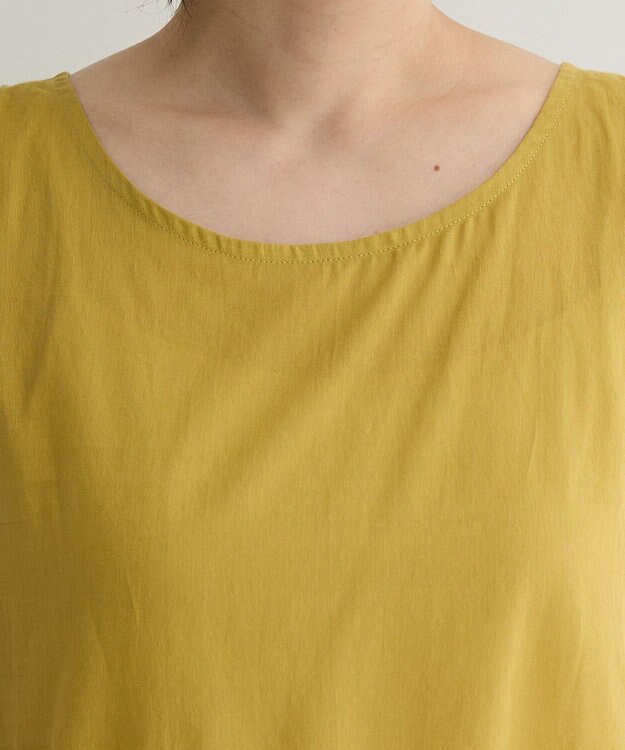 Green Parks Ｉ　ＳＥＴ２点　ギャザーシャツ＋布帛インナー Pistachio