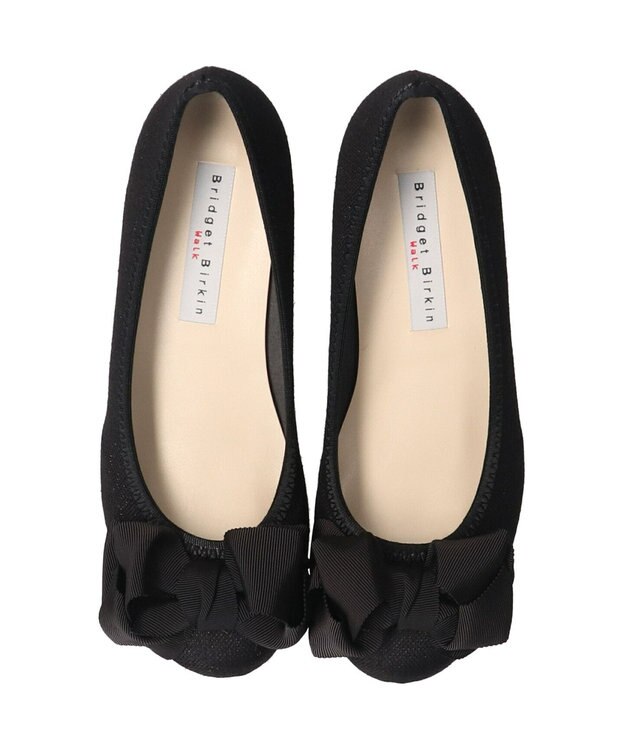 Bridget Birkin ＜3E＞【Bridget Birkin Walk】グログランリボンウォーキングパンプス ブラック雑材